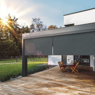 Extrabreite Fenster-Markisen mit ZIP-Führung